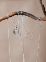 Подвеска ИНЬ-ЯНЬ с цепочкой, серебро