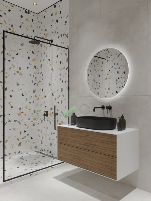 Armadi Art MINIMAL 100 Фасад шпон+ 6mm WHITE ACRILIC 2 ящика