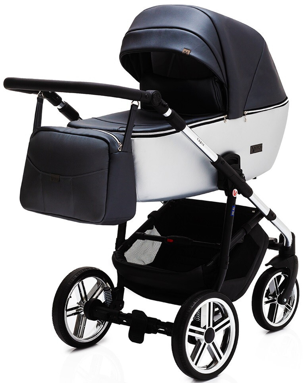 Коляска модульная Verdi Topic 3 в 1 03 серебро