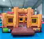 Надувной батут «Лесной Рубеж» для аттракциона Родео, 4*4*2,5 м