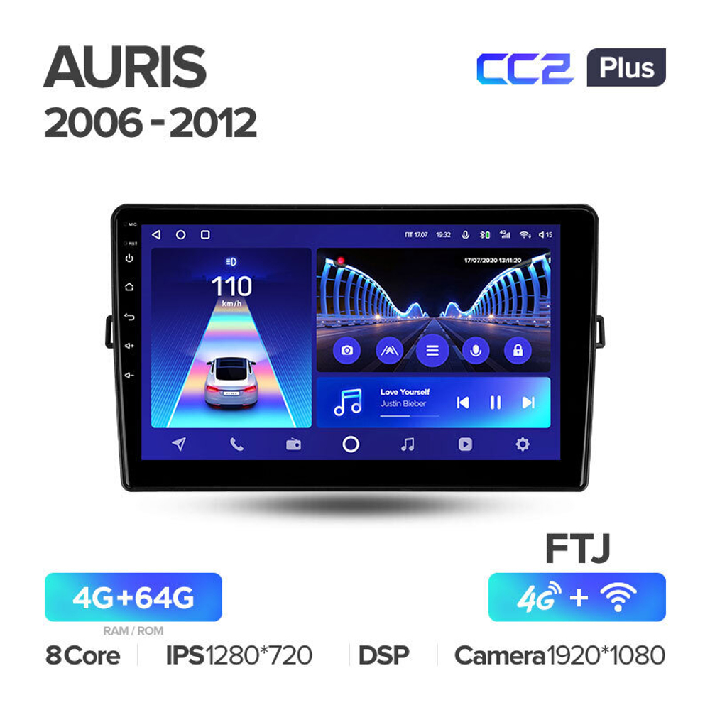 Teyes CC2 Plus 9" для Toyota Auris 2006-2012