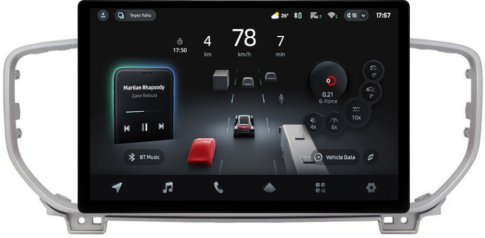 Магнитола для KIA Sportage 4 2018-2022 - Teyes CC4-PRO монитор 13" 2K QLED на Android 13, Snapdragon 778G, 8+128, AI, CarPlay, DSP, 4G SIM-слот