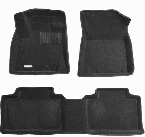 Коврики салона для GEELY Atlas Pro 2021- Euromat 3D Business черные. Арт. EMC3D-001409