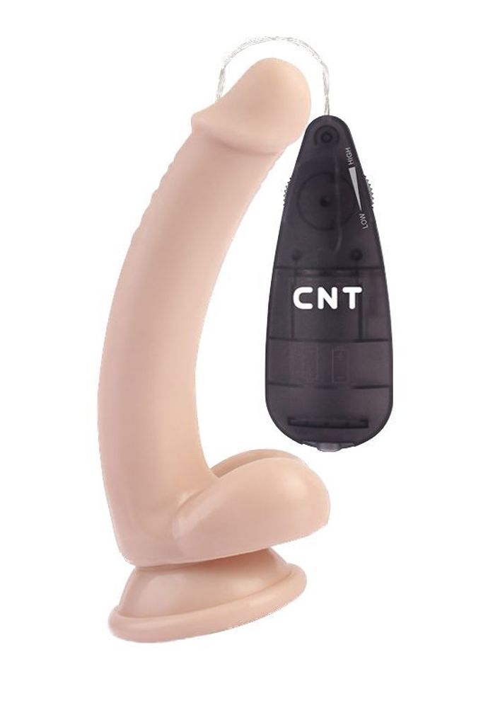 Телесный вибратор-реалистик Touch Me Dildo - 19,5 см. (Цвет: телесный)