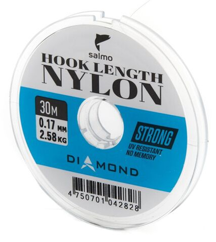 Леска монофильная Salmo Diamond HOOK LENGTH NYLON 030/017