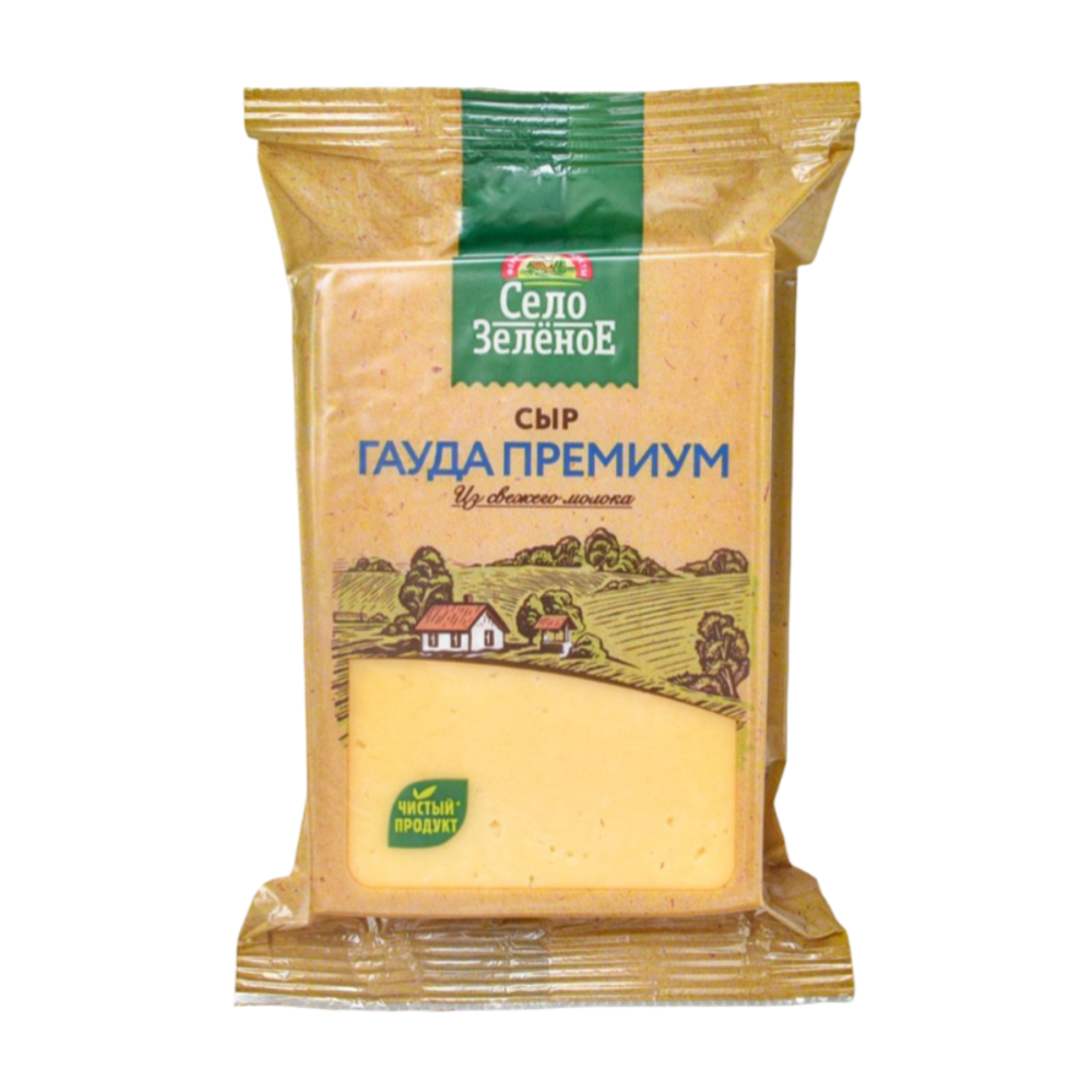 Сыр "Село Зелёное" гауда премиум 200г