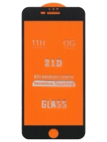 Защитное стекло Glass для Apple iPhone 7 Plus/ iPhone 8 Plus/ 21D/ полный клей, черная рамка