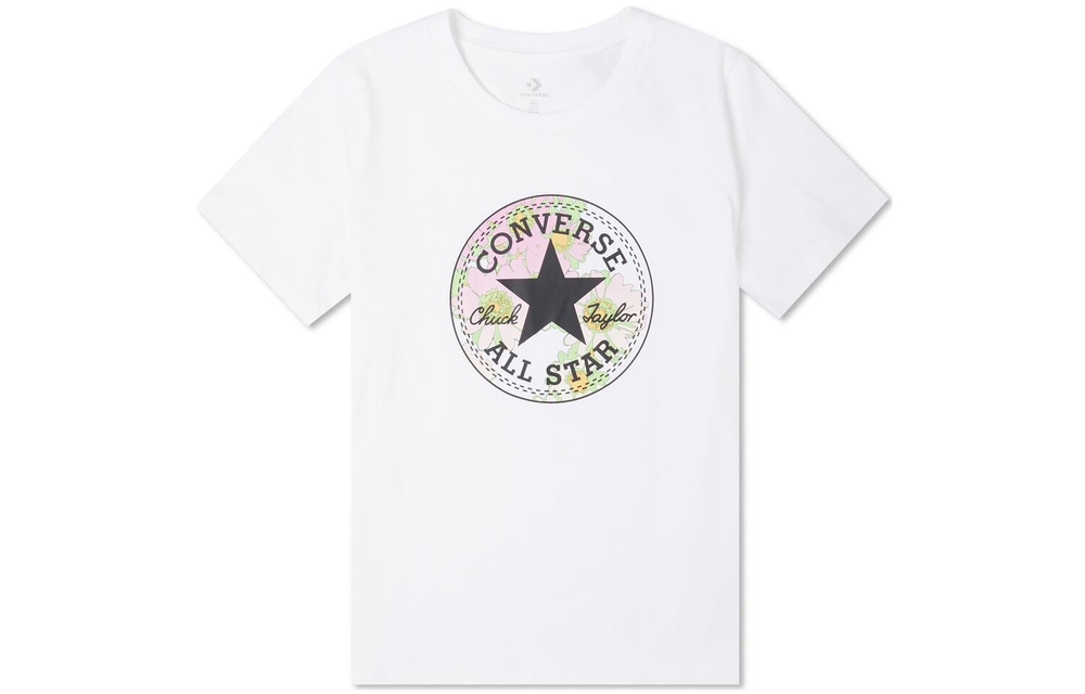 10023217102 ФУТБОЛКА CONVERSE CHUCK INSPIRED TAKEDOWN TEE WHITE