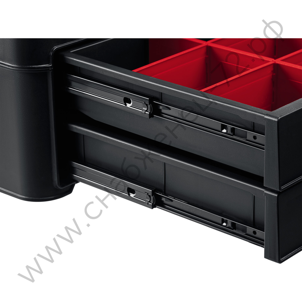 KETER STACKNROLL, 481 х 332 х 233 мм, (19″), пластиковый ящик с выдвижными полками (38407)