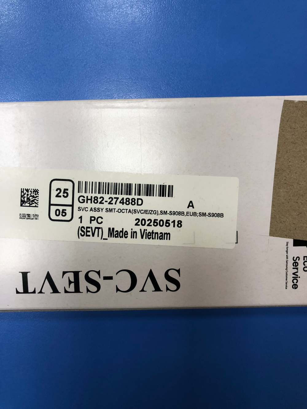 Samsung S908 S22 Ultra Дисплей в рамке зелёный Original Service GH82-27488D