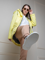 Женская парка на флисе "Соло" желтый