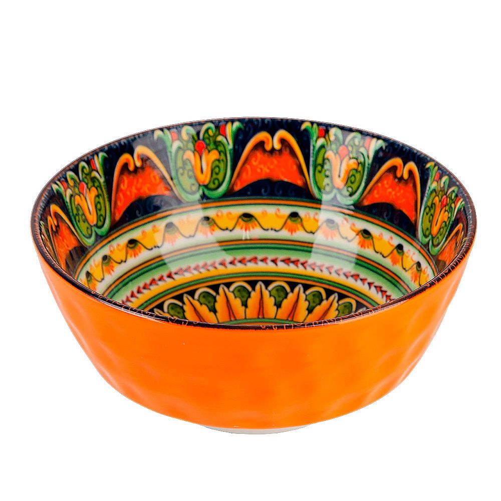 Салатник "Arabesque" (оранжевый) d=16см v=800мл (min12) (транспортная упаковка)