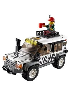 Конструктор Сити Внедорожник для сафари 180 деталей