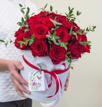 Аквабокс с красной розой