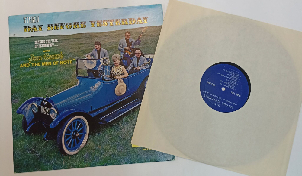 Винтажная виниловая пластинка LP Jan Carre And The Men Of Note Day Before Yesterday (USA 1969)