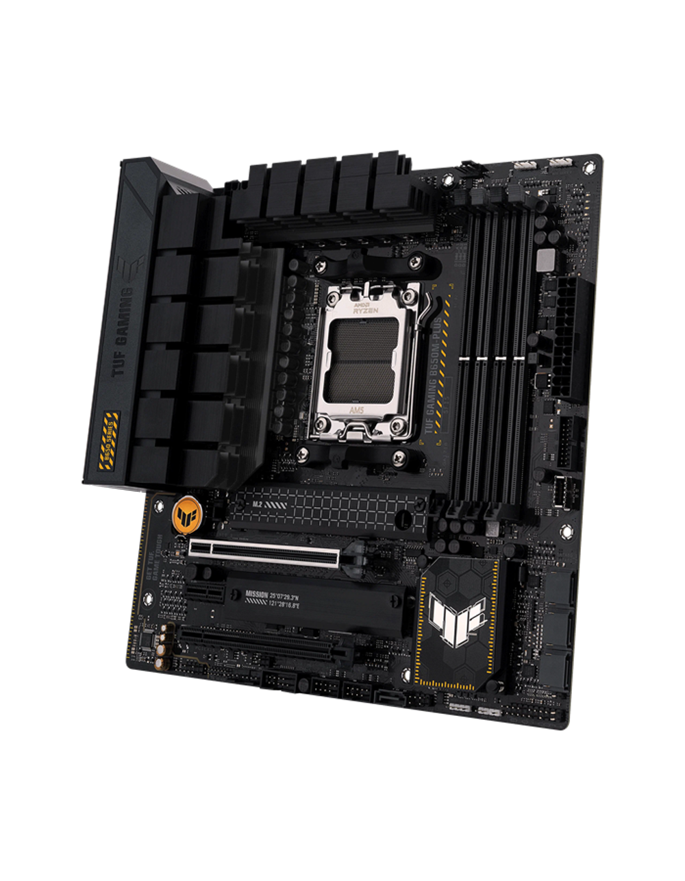 ASUS TUF GAMING B650M-PLUS, AM5, B650, 4*DDR5, 4*SATA, 2*M.2, 3*USB 3.2, 4*USB 2.0, Type-C, 3*PCIx16, 1*PCIx1, DP+HDMI, mATX; 90MB1BF0-M0EAY0