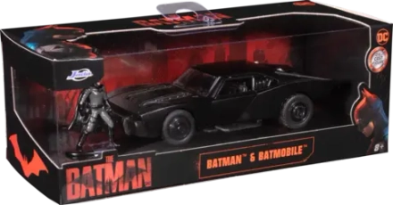 Фигурка Jada Toys The Batman 2022 1:24 Die-Cast Metal Vehicle /w Figure