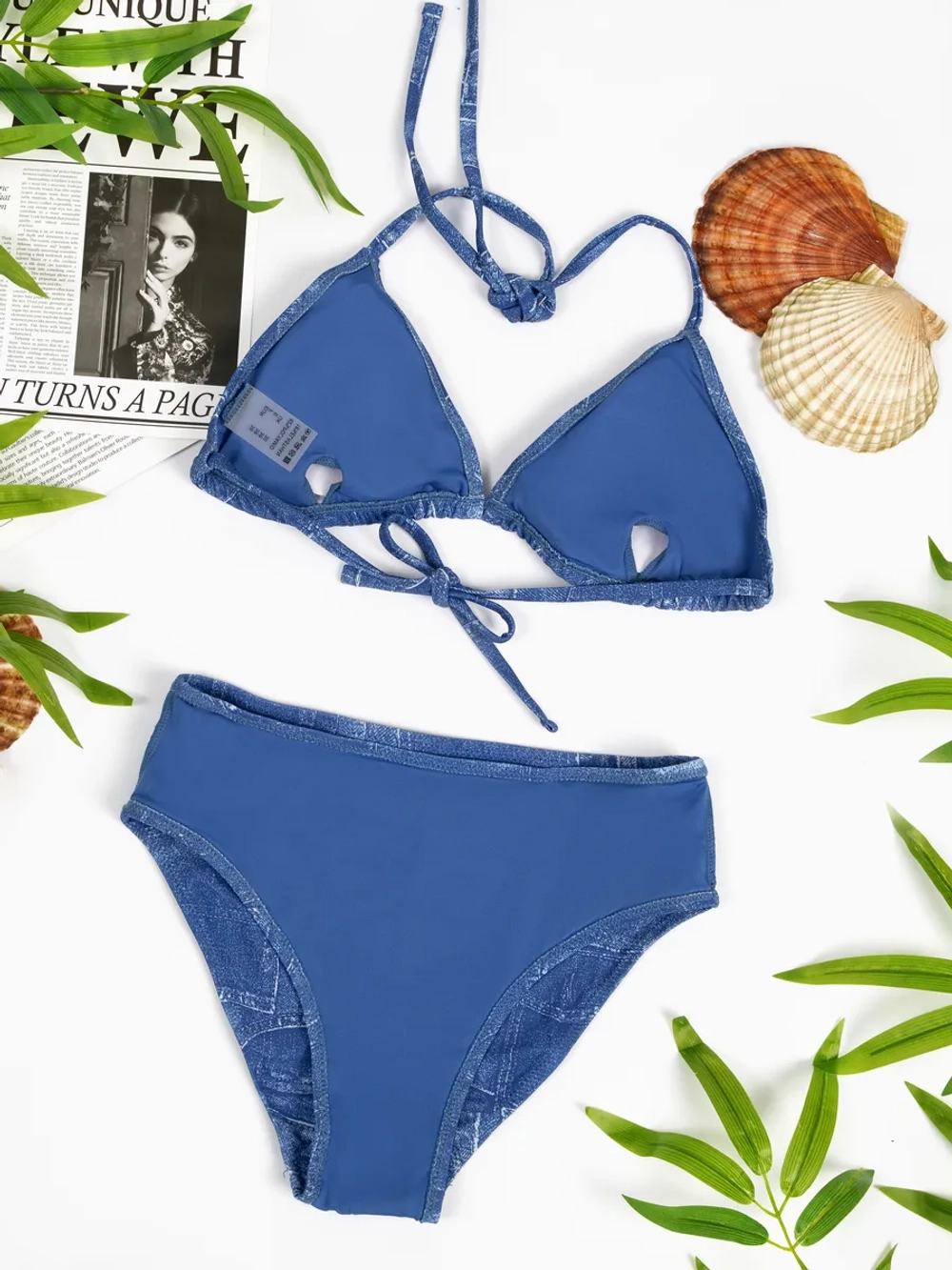 купальник раздельный 3 в 1 с накидкой и повязкой на голову