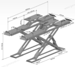 Подъемник ножничный для РУУК ГП 5000 кг С подъемником второго уровня ПГН-8350 Сивик