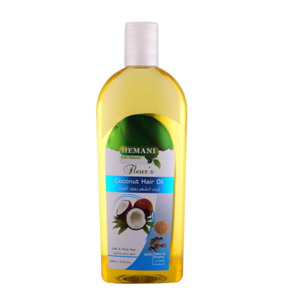 Масло для волос Hemani Coconut Hair Oil Кокосовое 200 мл