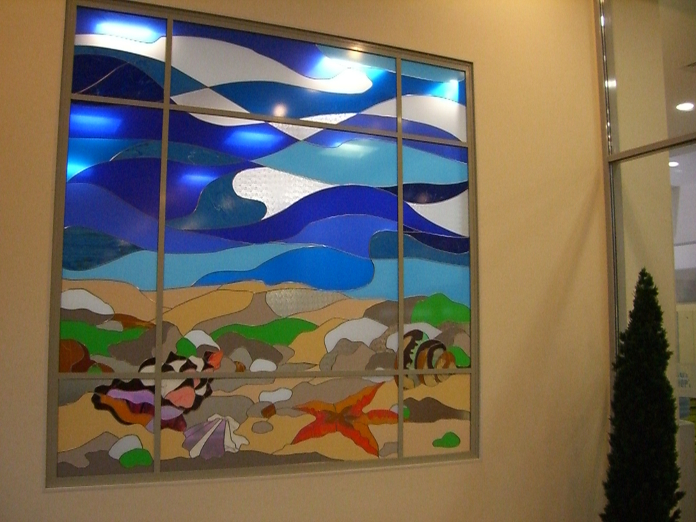 Витражи , UV фотопечать , объёмная UV фотопечать , ультратонкие ( 7 мм ) световые панели.