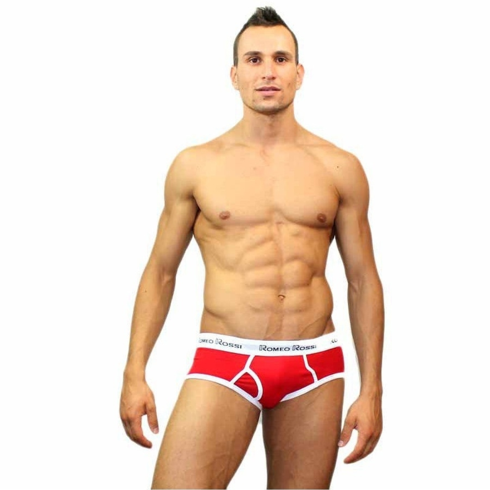 Мужские трусы брифы красные Romeo Rossi RR366-8 Brief