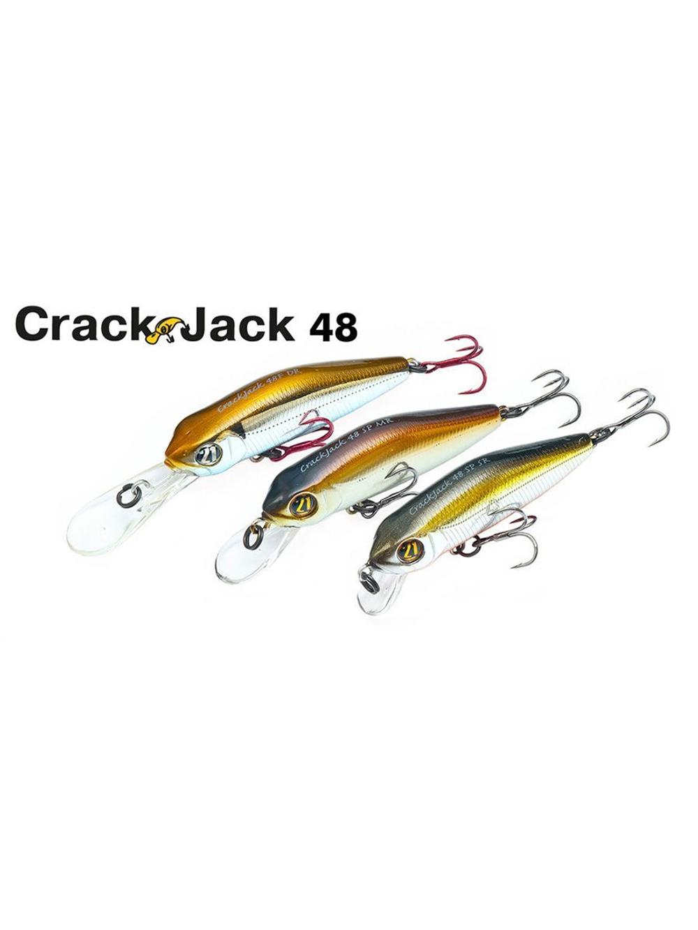 Воблер Crackjack 48F-DR 48мм. 3.6гр. 1.8-2.0 м. R47