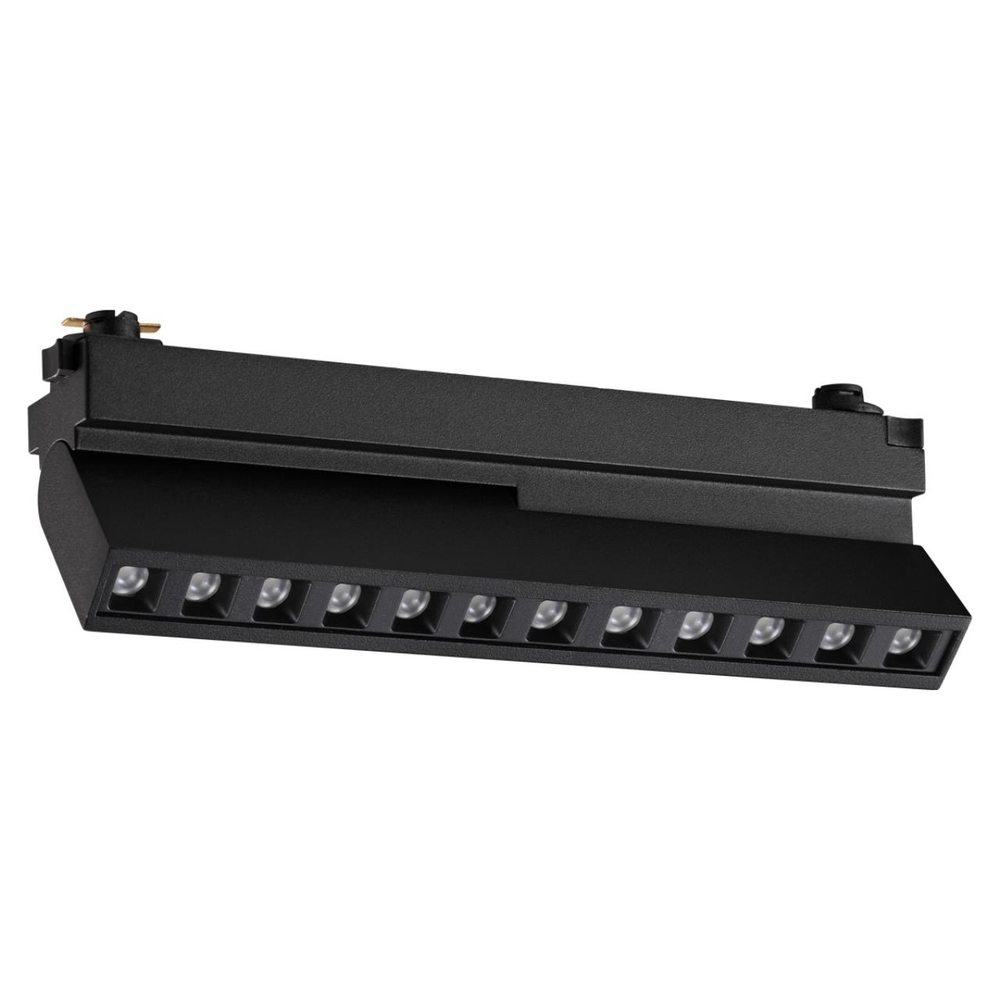 359736 PORT NT25 240 черный Однофазный двухжильный трековый светодиодный светильник с переключ. цв. температуры IP20 LED 12W 180-265V 2700К/3200К/4000К EOS