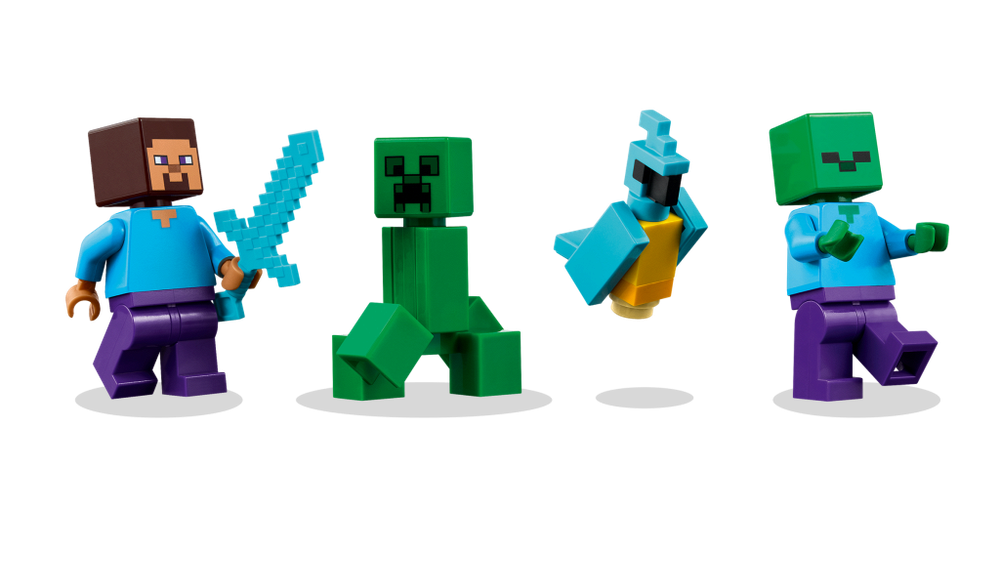 Конструктор лего Minecraft 21275 "Дом в Джунглях TNT"