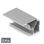 Вертикальный профиль Flat (2470мм) хром матовый