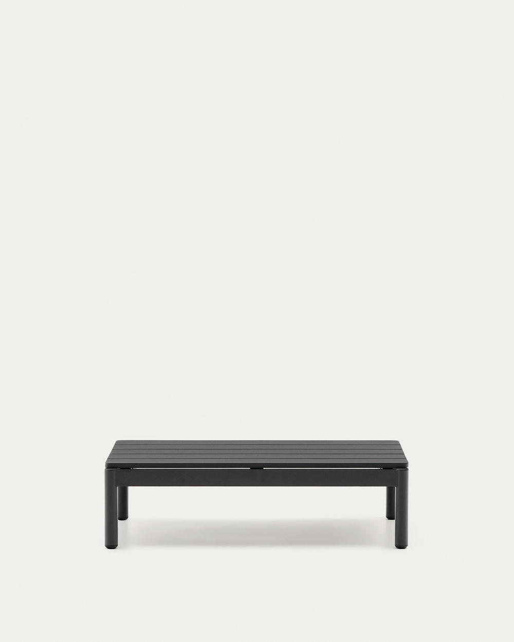 Журнальный столик Sorells из серого алюминия 57 x 91 см