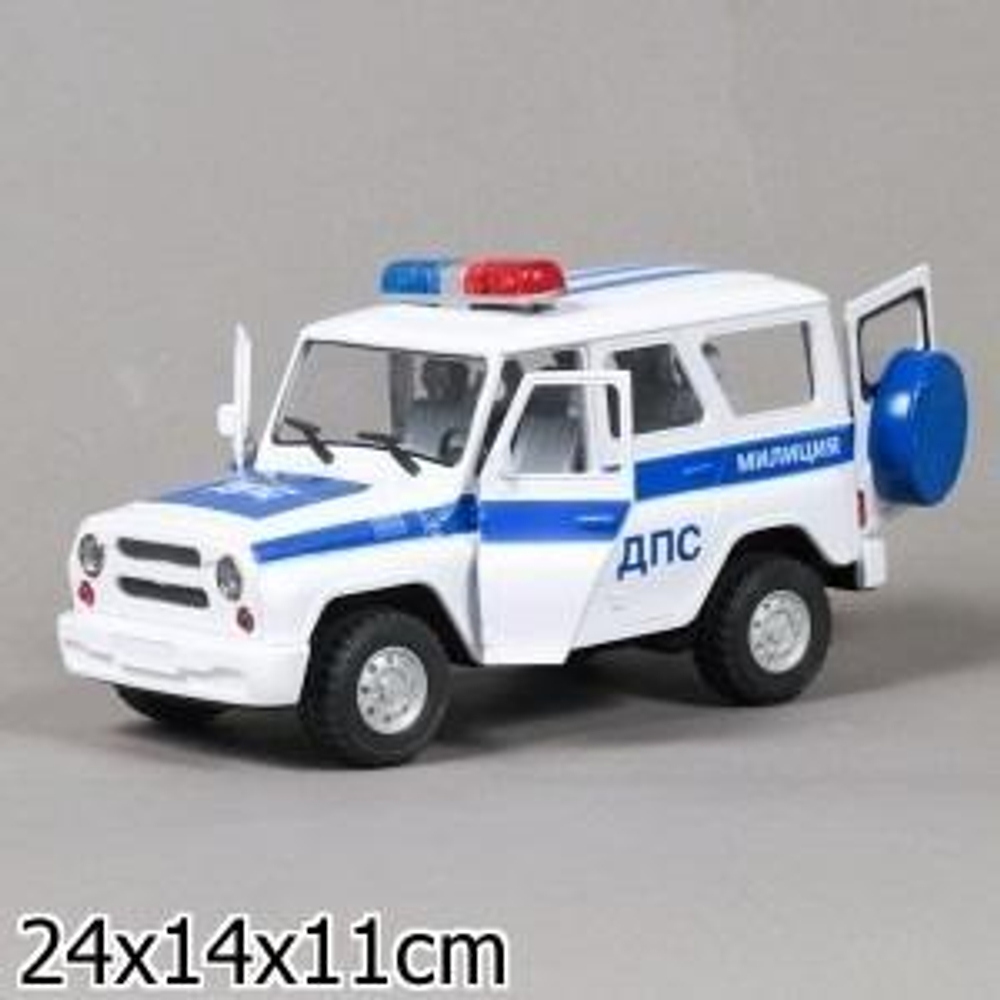 Модель ин. мет. "УАЗ Хантер - полиция ДПС" 19,5см. коробка A071-H11004-J006 (Технопарк)