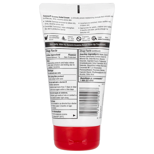 Eucerin, Крем от экземы, без отдушек, 141 г (5 унций)