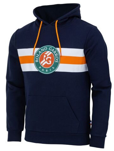 Мужская теннисная кофта Roland Garros 2024 Stripes Hoodie - navy