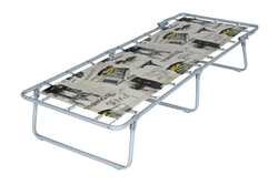 Кровать раскладная Юниор жесткая арт.С89/89 (цвет ткани бежевый рис.город (4 шт. в уп.)