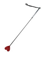 Стек «Сердце» с металлической ручкой и красным шлепком - 67 см. (Цвет: красный)
