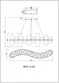 Подвесная люстра Wertmark Paula WE157.10.123