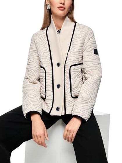 Marc Cain Куртка стеганая с вязаным воротником