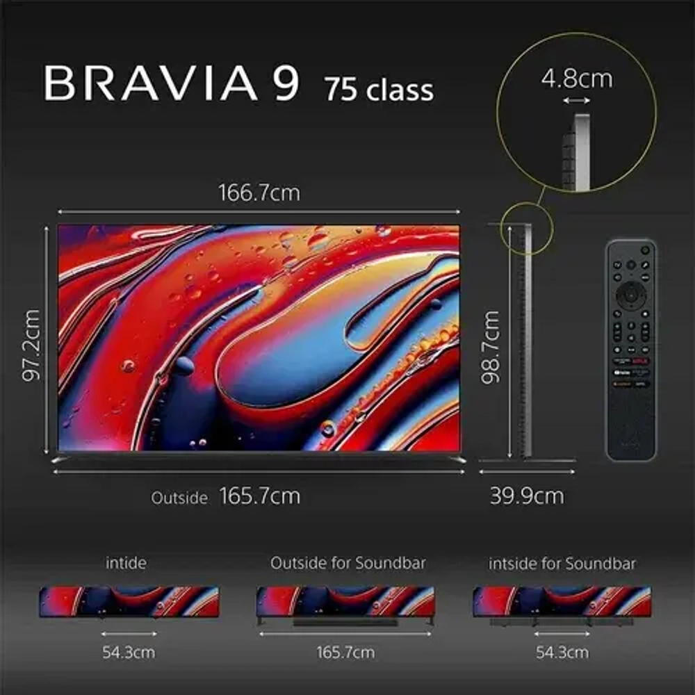 Телевизор Sony BRAVIA K-75XR90 (2024), Mini Led, 4K UHD