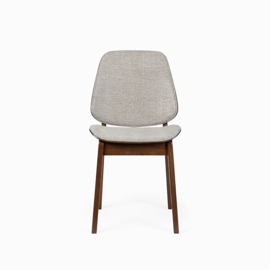 Стул Erza деревянный, сиденье серая ткань