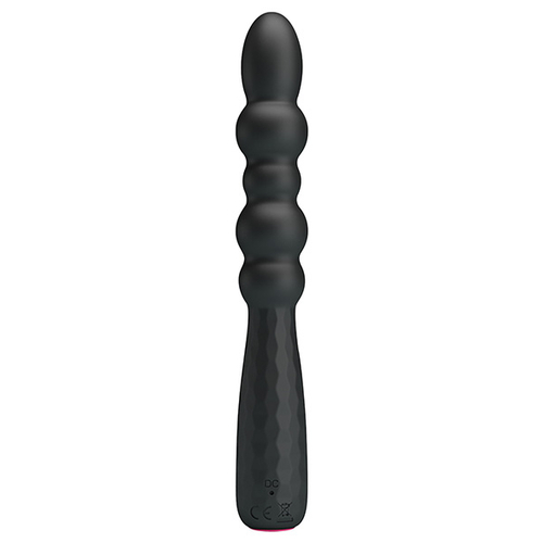 Черный гнущийся анальный вибратор 18,5см Mr.Play Vibrating Anal Plug BI-014758-1-MR