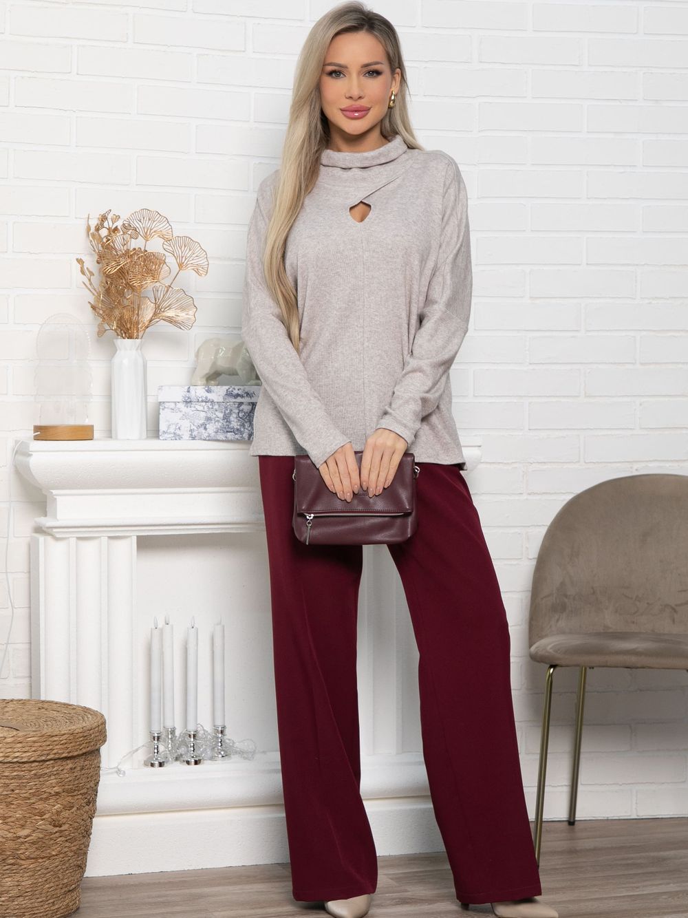 Джемпер Тринити НЬЮ (бежевый) Б15160-1М LT Collection