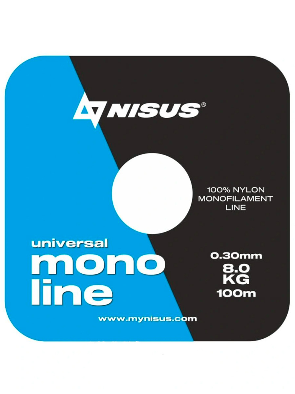 Леска для рыбалки Nisus MONOLINE Blue Nylon 0,25mm/100m (N-MB-025-100)