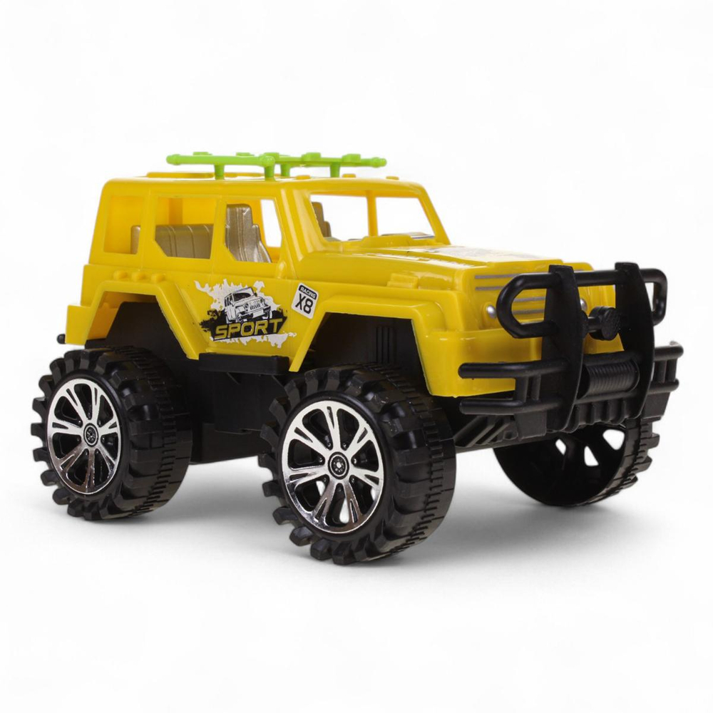 Джип на РУ 24,5*13*13см. движение вперед/назад, желтый
