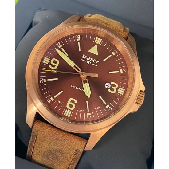 Швейцарские тактические часы Traser P67 OFFICER PRO AUTOMATIC BRONZE BROWN 108073
