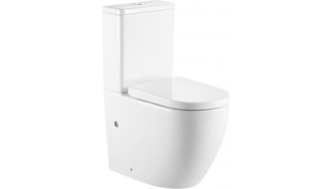Унитаз напольный безободковый Triton-Pro Corso CO-3806, сиденье микролифт, 615 x 365 мм