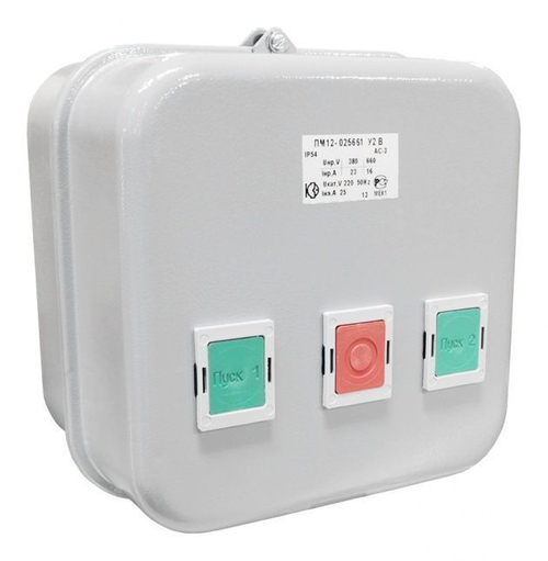 Пускатель магнитный ПМ12-025661 У3 В 380В 2з+4р КЗЭ