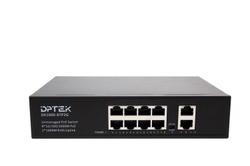 Коммутатор-свитч DPTEK DK1000, 8 портов RJ45 PoE 1Гбит/с, 2 порта Uplink 1Гбит/с