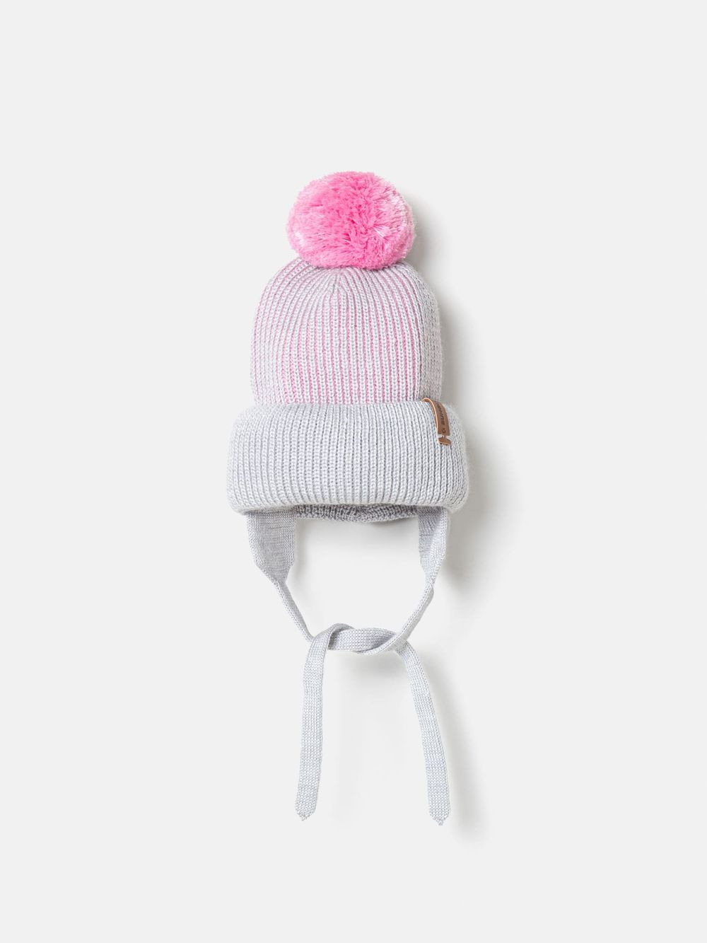 Шапка из смесовой шерсти "Камелия" на завязках