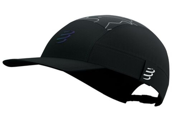 Теннисная кепка Compressport 5 Panel Light - black/aurora